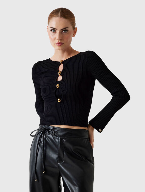 AGATHE rib-knit sweater - 1