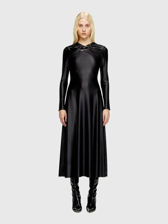 D-IAMO midi dress with logo accent - 1