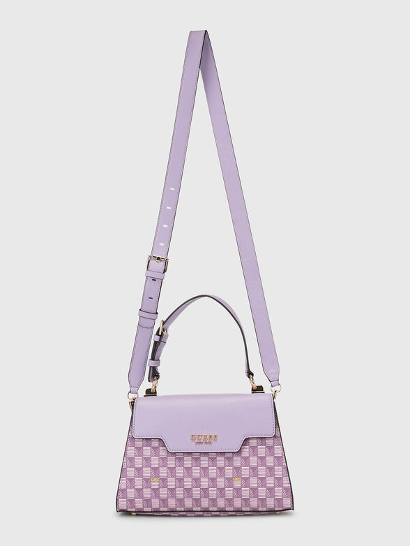 Bag with monogram print in blue  - 2