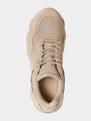 MICOLA beige sneakers - 5
