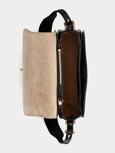 Crossbody bag with metal logo clasp - 4