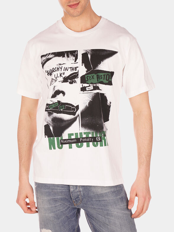 White printed t-shirt - 1