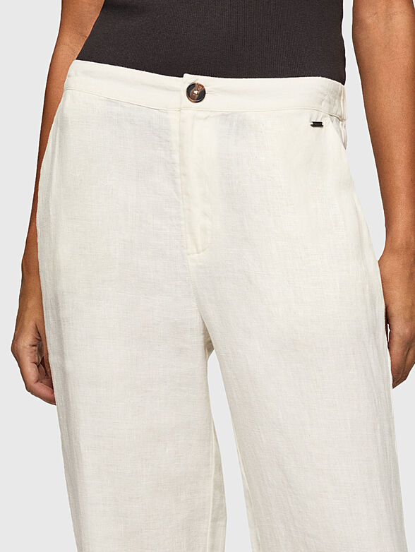 CAILIN black viscose blend pants  - 3