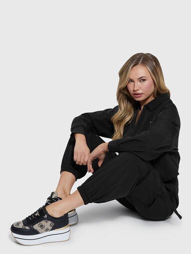 AURLIE cargo trousers in black - 4
