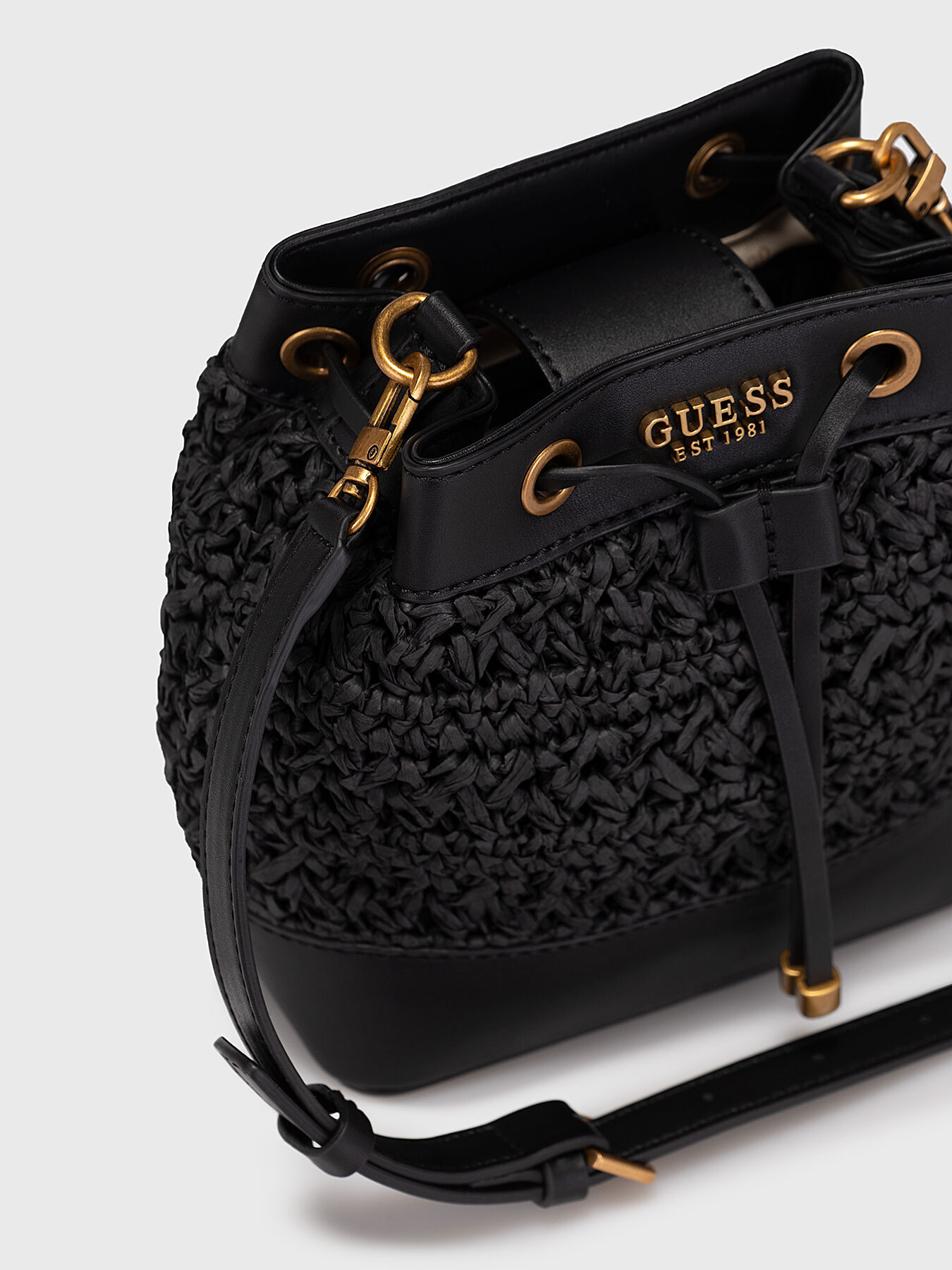 LIGURIA black bucket bag brand GUESS Globalbrandsstore en