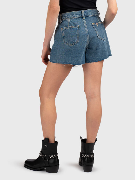 Pleated denim trouser-skirt - 2