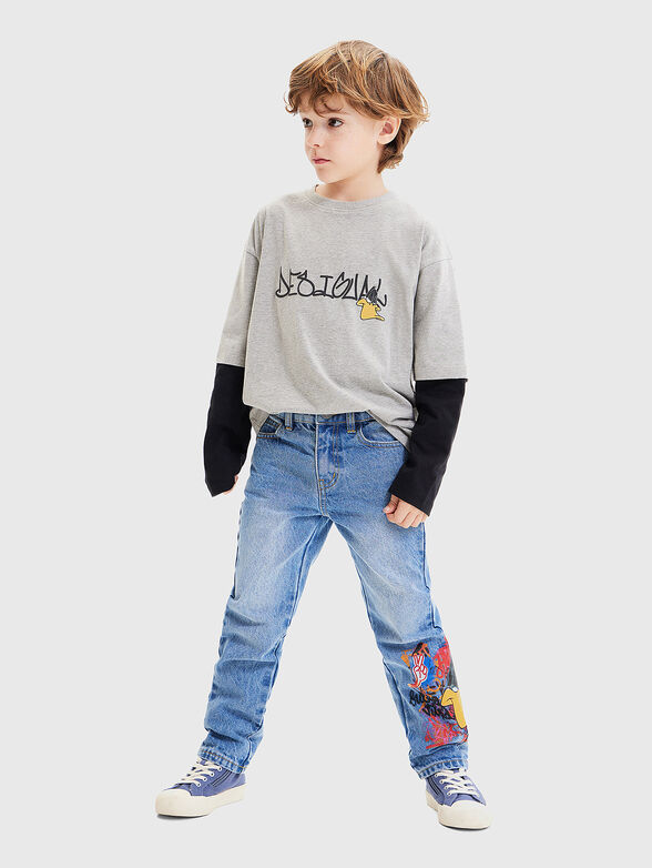 ALF jeans with cartoon character print - 6