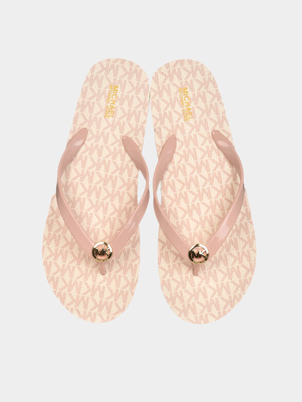 EVA flip-flops with golden logo charm - 4