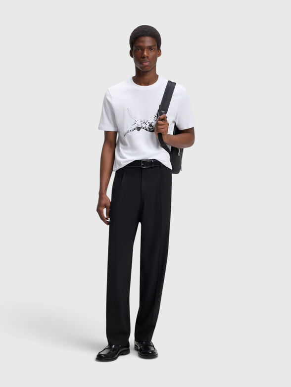 DIRUNN T-shirt with contrasting print - 2