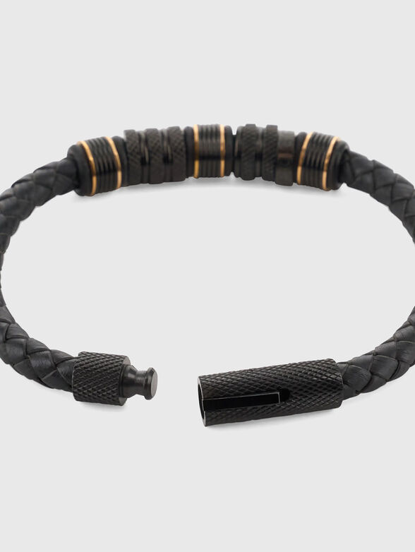 Braided bracelet made of genuine leather - 2