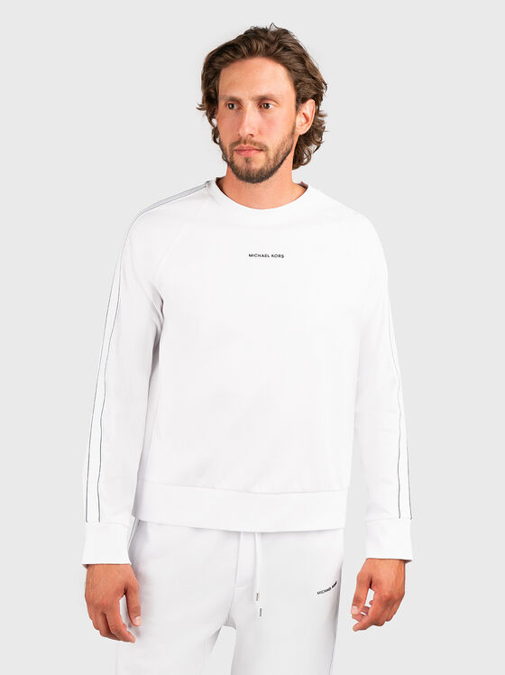 Black sweatshirt with logo details - 1