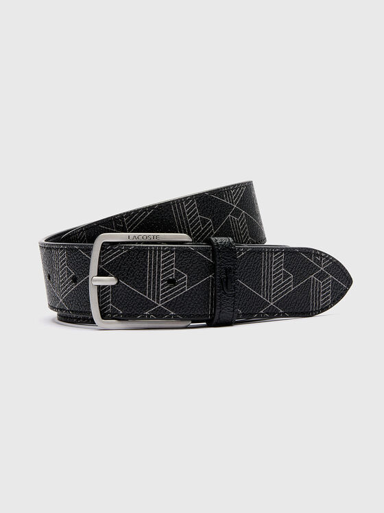 Belt with monogram logo print - 1