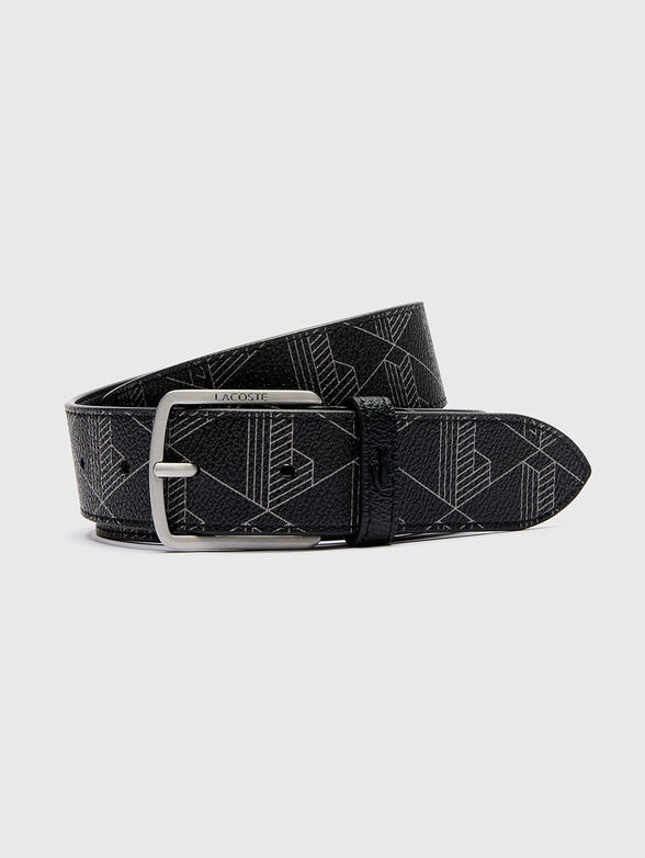 Belt with monogram logo print - 1