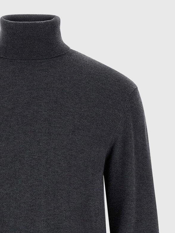 JIM wool blend turtle neck sweater - 2