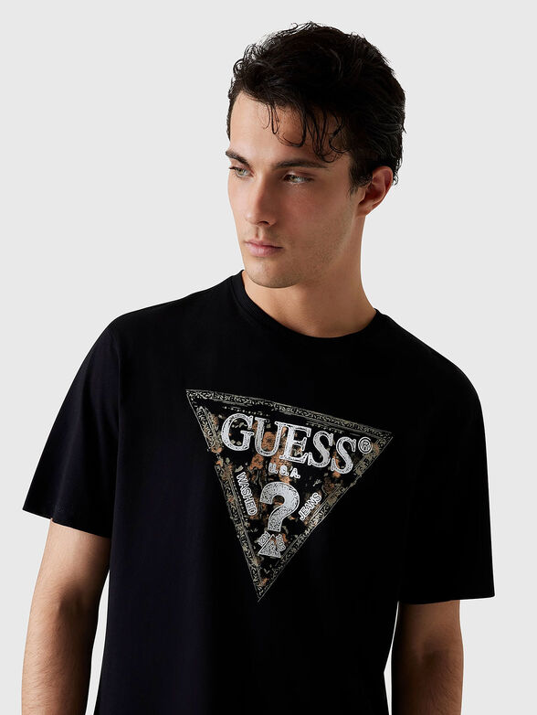 Cotton T-shirt with logo print - 4