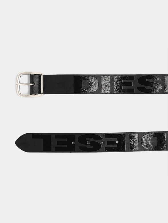 BARBAR Logo print leather belt - 1