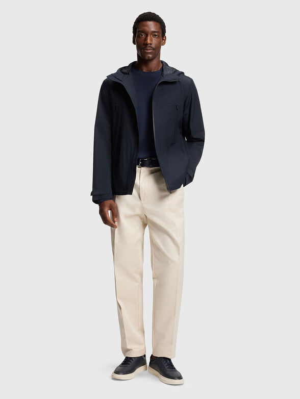 Transitional jacket with hood and pockets - 2