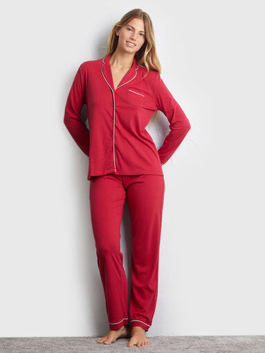 BOW LOVER two-piece cotton pajamas - 5