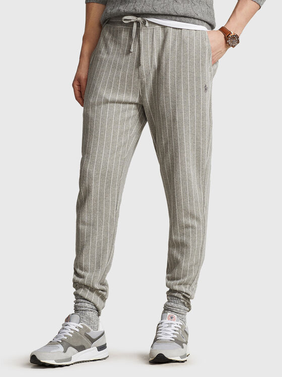 Striped cotton pants - 1