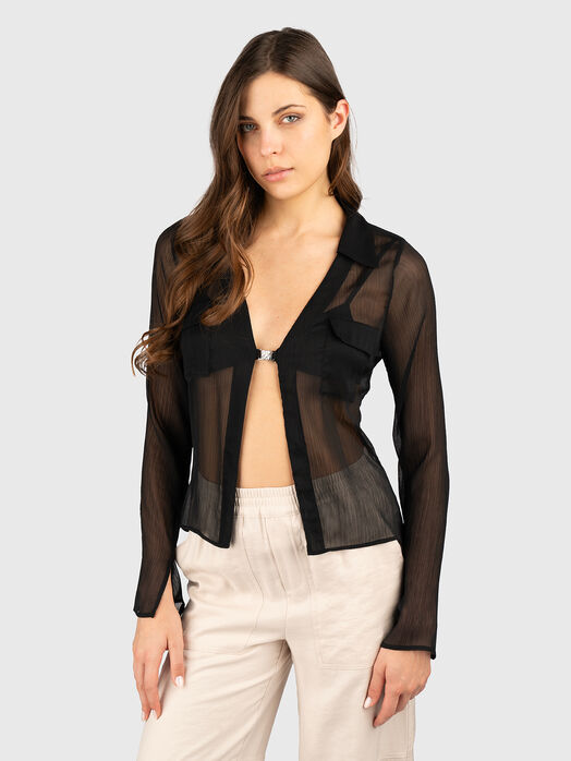 ELEAZARA blouse with sheer effect