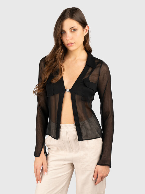 Блуза ELEAZARA с полупрозрачен ефект - 1