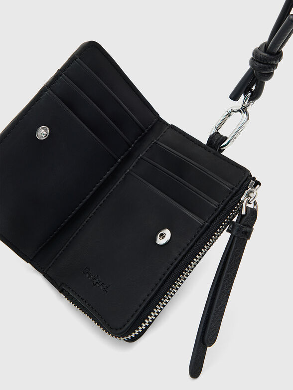 Black purse with embossed logo - 2