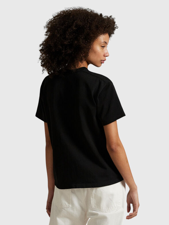 Black cotton t-shirt - 2