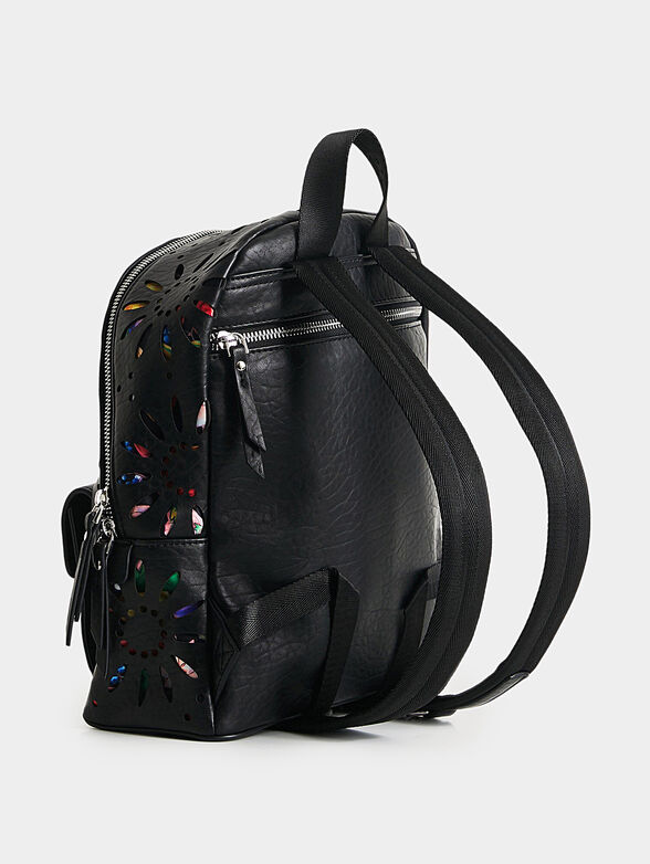 Backpack with floral print - 3