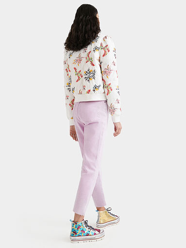 NICOLE padded jacket with floral accents - 5