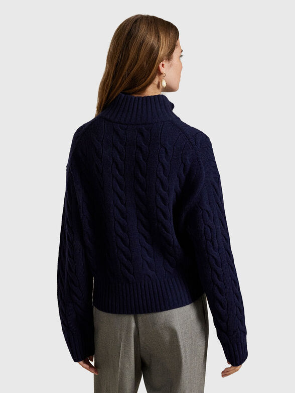 Wool and cashmere zip sweater - 3