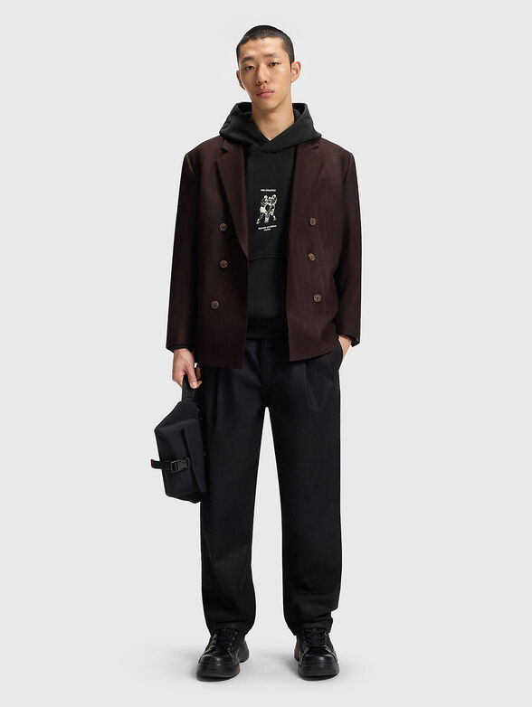 Cotton sweatshirt with hood - 3