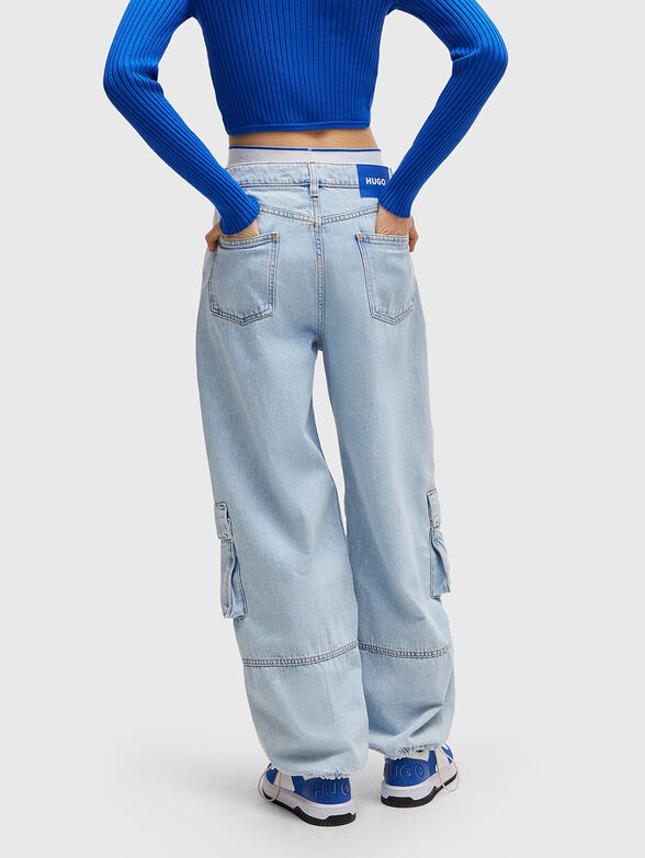 GAIO_B blue cargo jeans - 2