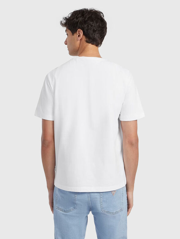 Black T-shirt with logo print - 3