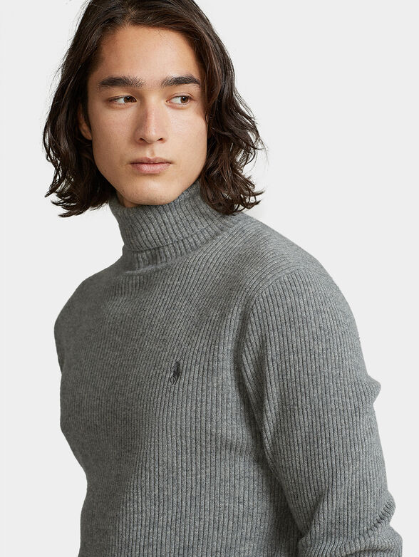 Merino wool turtleneck sweater  - 4