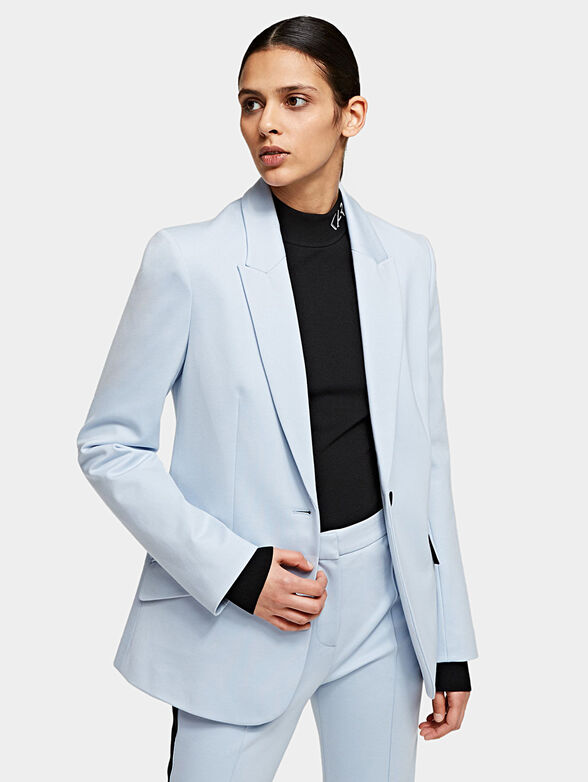 Punto jacket with branded tape - 1