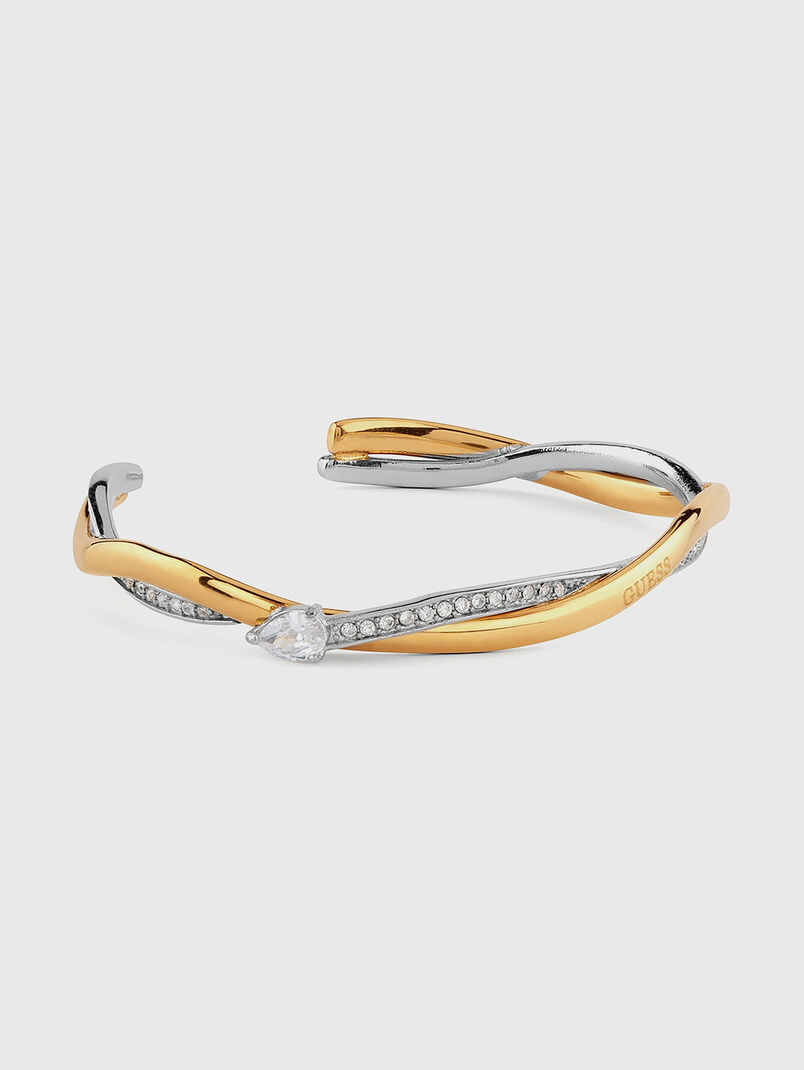 TWIST bangle with rhinestones - 3