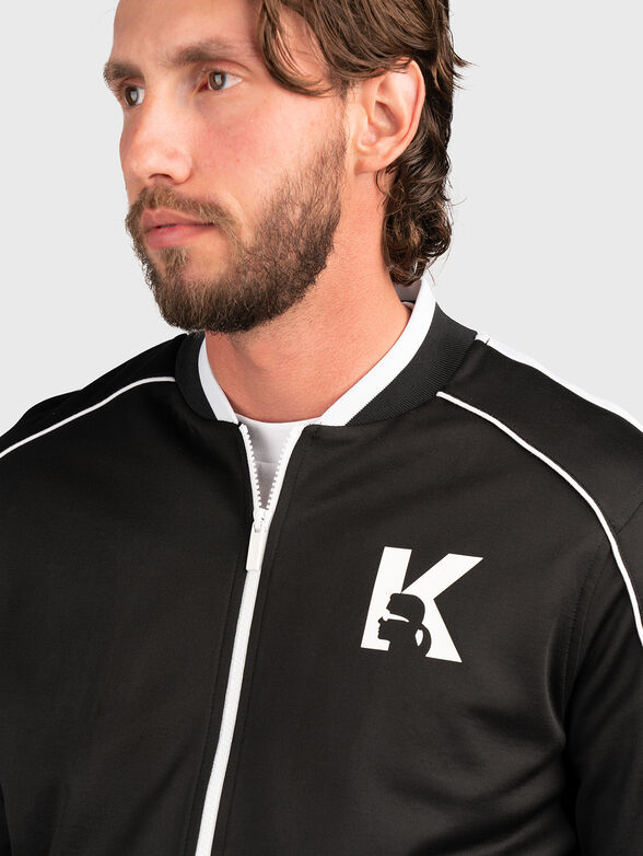 Sweatshirt with zip and contrast details - 4