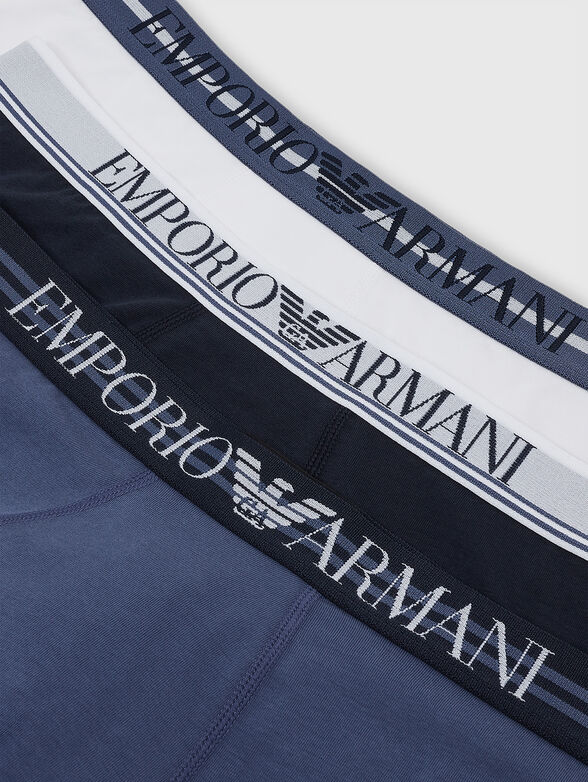 Set of three boxer shorts with logo - 4