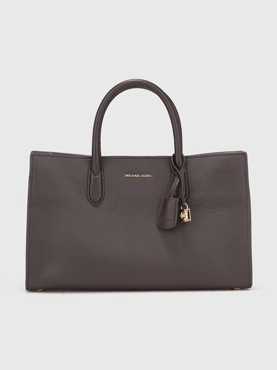 Голяма чанта с дълга презрамка и лого - 1