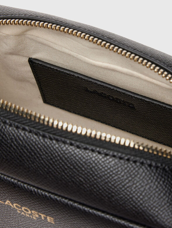 Crossbody bag with gold logo accent - 6