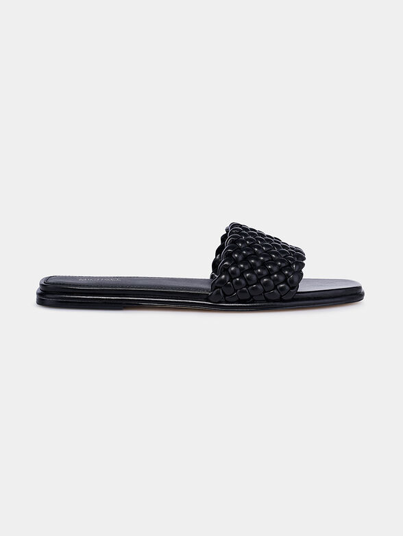 AMELIA Flat sandal in black color - 1