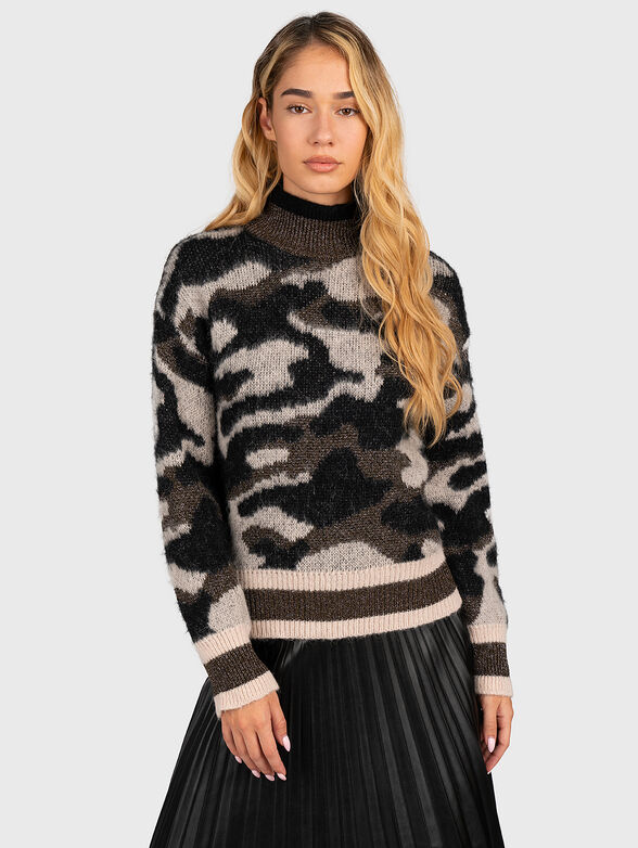Ineficiente Persona Emular Knitted sweater with camouflage pattern brand LIU JO —  Globalbrandsstore.com/en