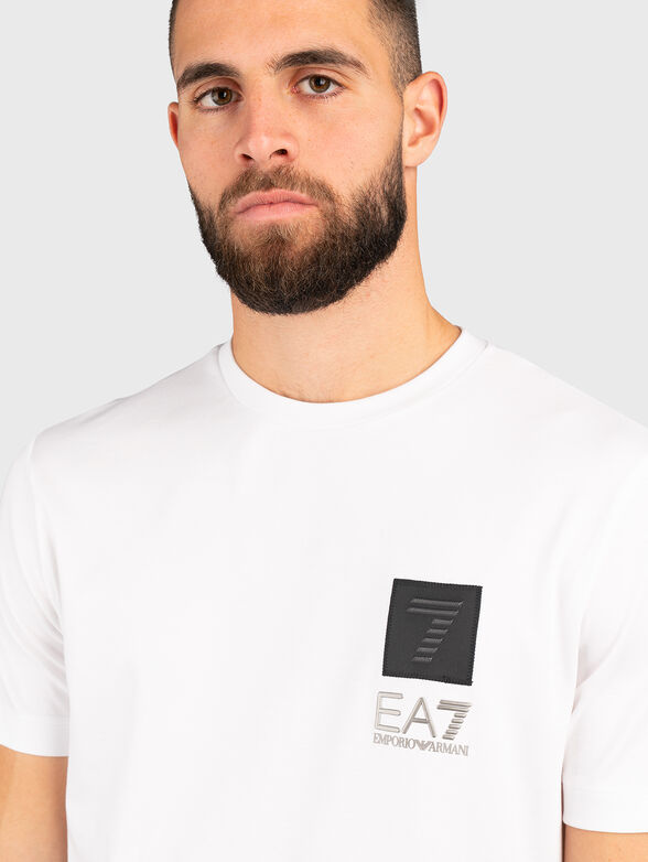 White cotton T-shirt  - 4