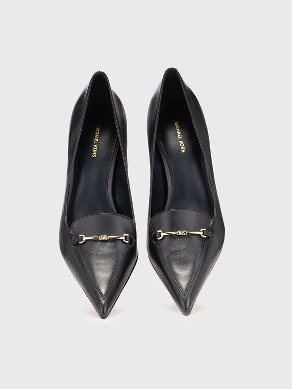 High heel shoes in leather - 6