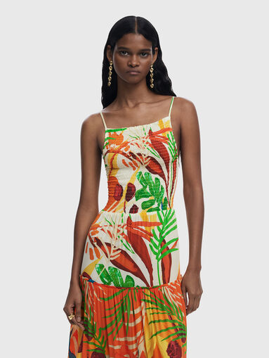 Tropical ruffle dress - 3