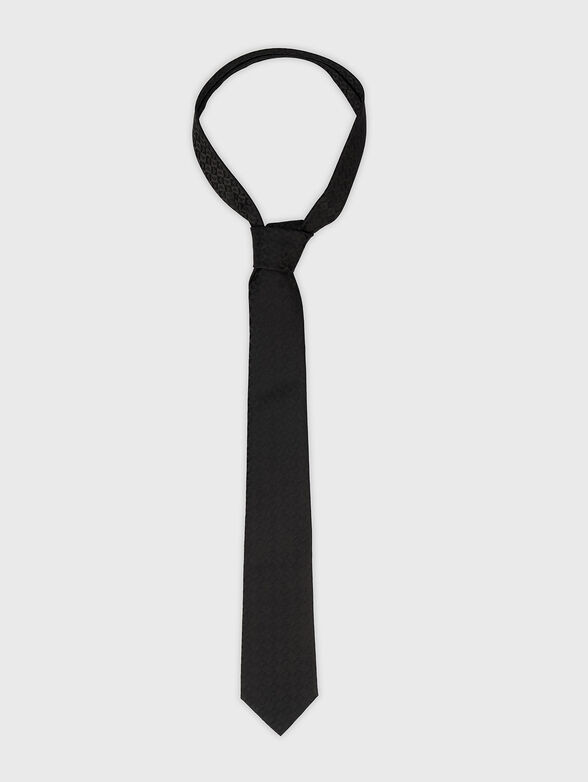 Silk tie with logo print - 2