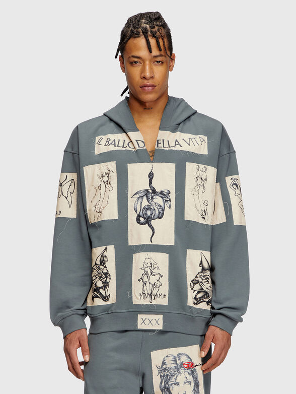 S-BOXT-HOOD-DD unisex sweatshirt  - 1