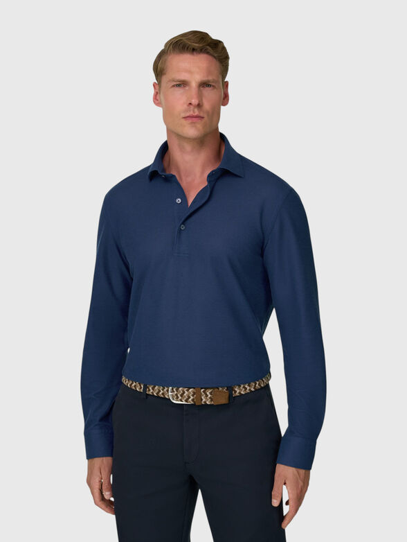 Dark blue polo shirt - 1