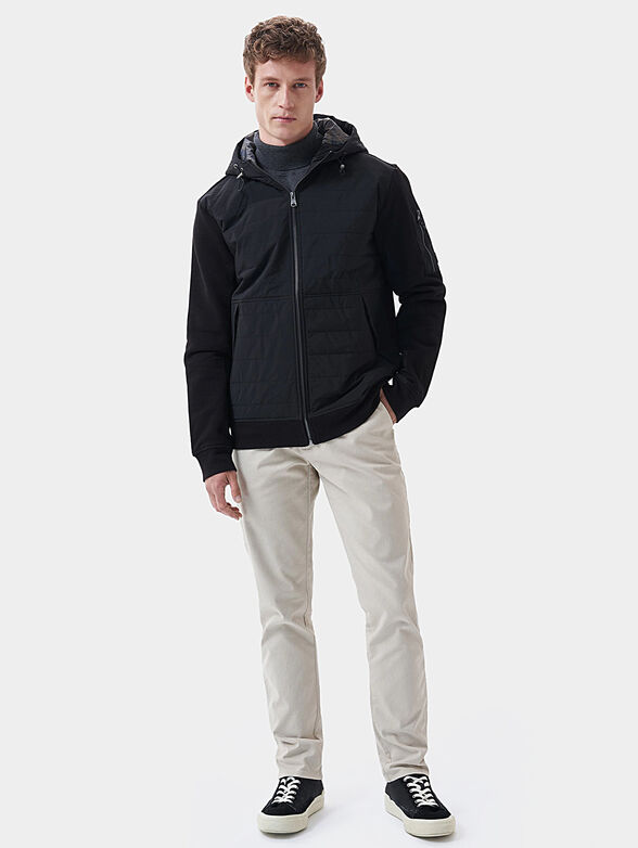 Black jacket with hood - 1