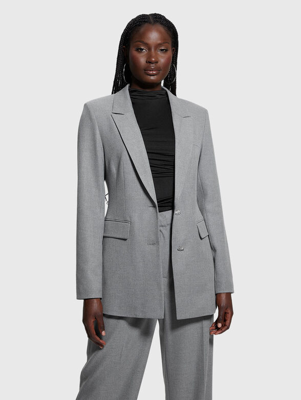 DORIS gray single-breasted jacket - 6